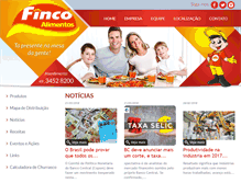 Tablet Screenshot of fincoalimentos.com.br